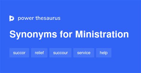 ministrations synonym|What is another word for ministrations .